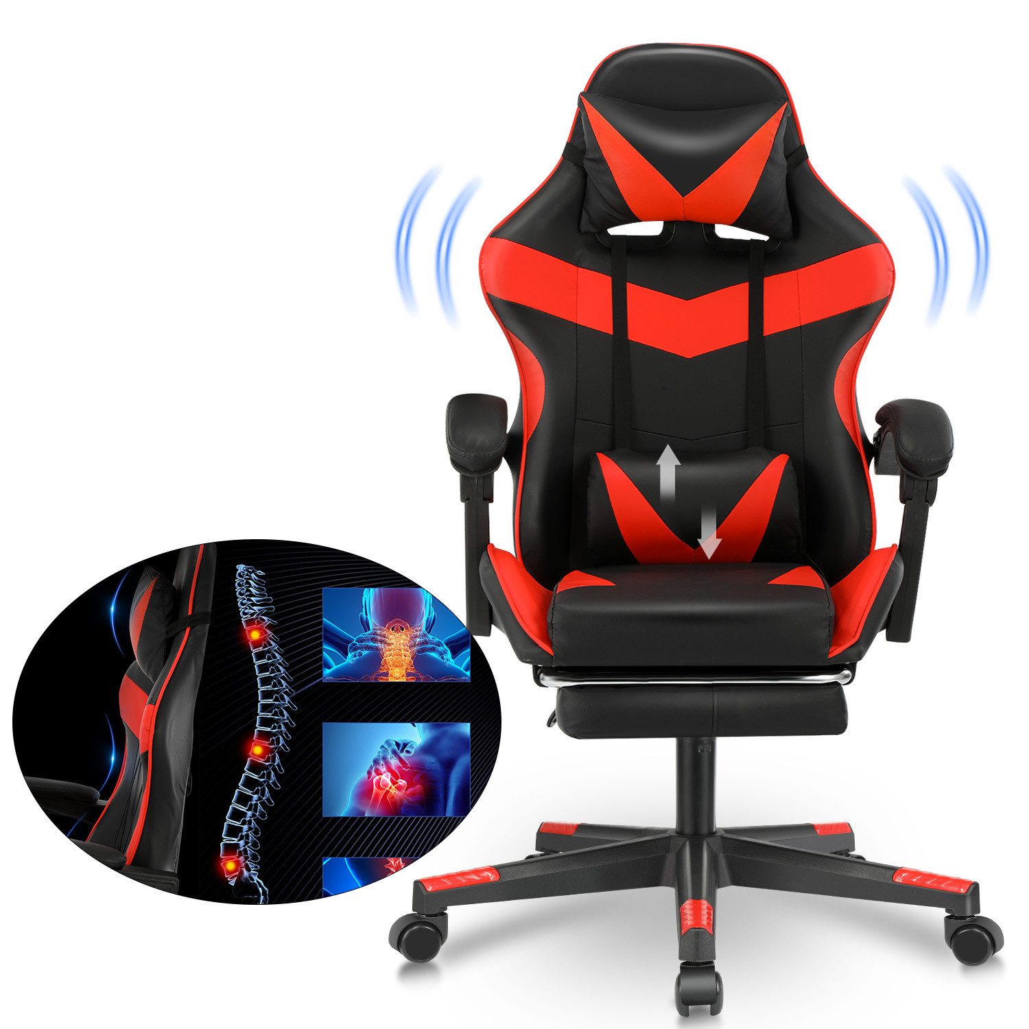 LETGOSPT Gaming Chair Ergonomischer Gaming Stuhl günstig online kaufen