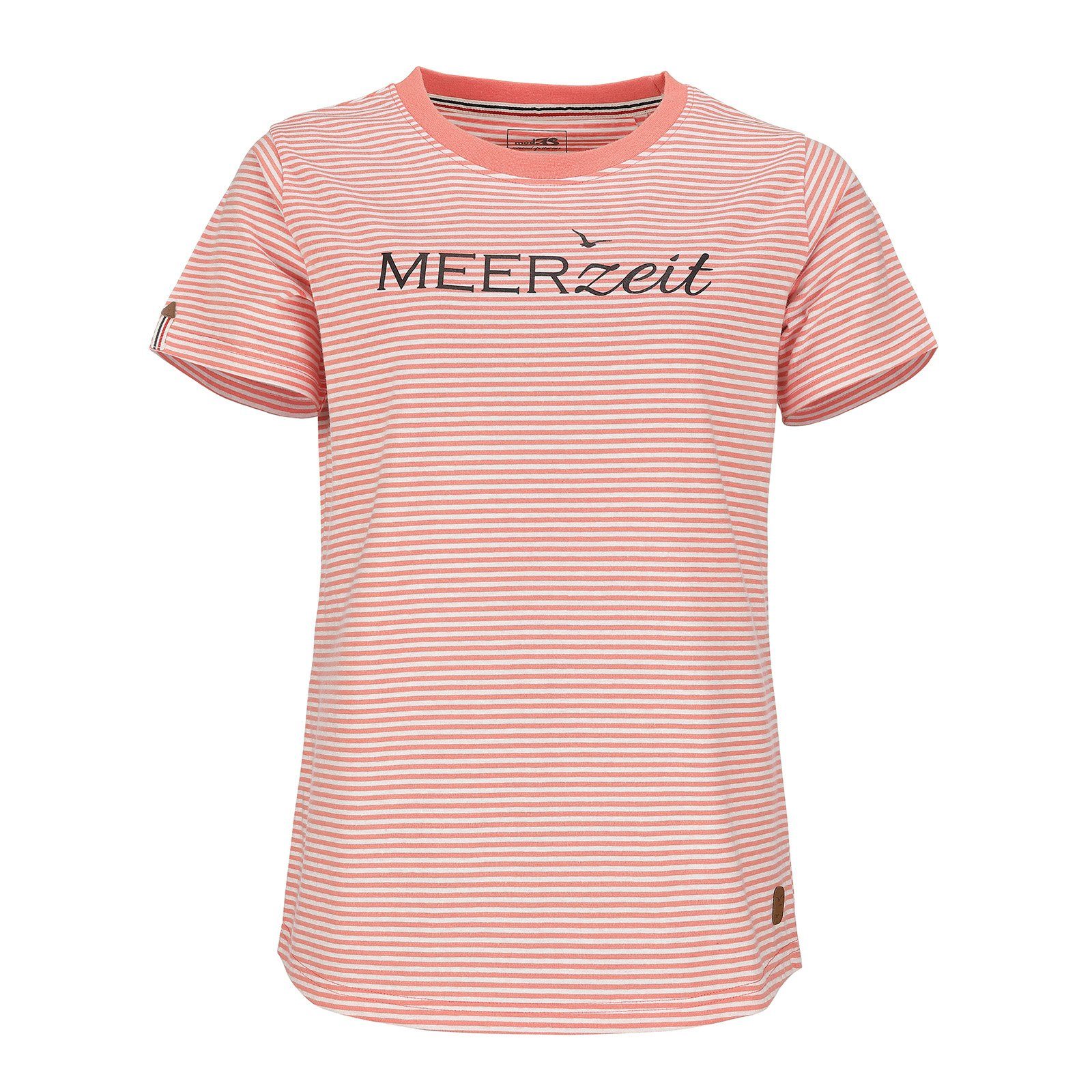 modAS Kurzarmshirt Damen T-Shirt mit Streifen günstig online kaufen