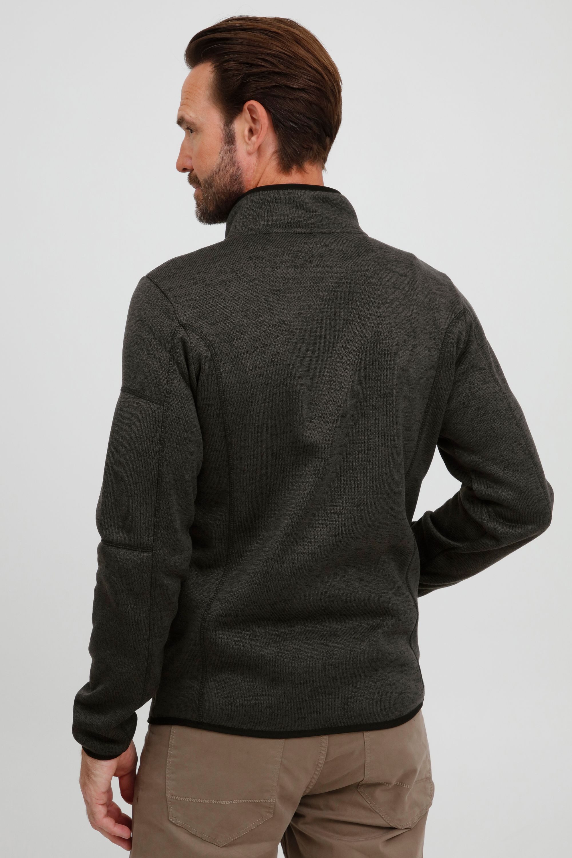 FQ1924 Fleecejacke FQBikker Modische Fleecejacke mit Stehkragen