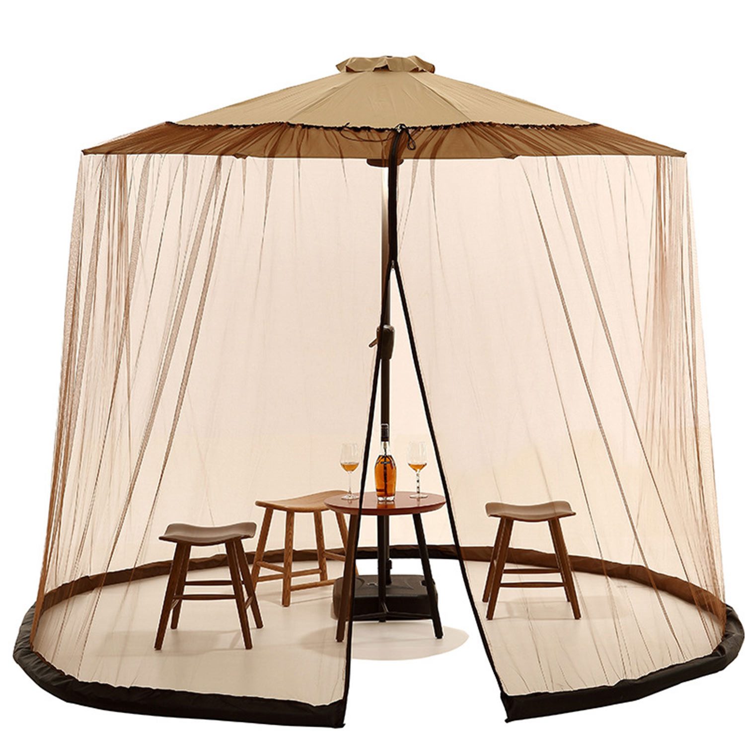 Refttenw mit Reißverschlusstüren für OutdoorTerrassen und