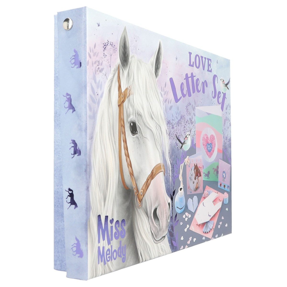 Miss Melody Briefpapier DEPESCHE Miss Melody Briefpapier Love Letter Set 19,5x26x3,5cm