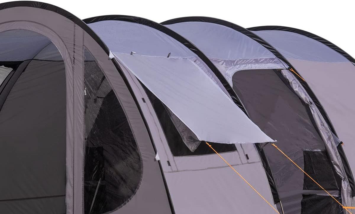 Portal Tunnelzelt Zelt für 5 Personen wasserdicht Familienzelt Camping Gamma 5 Classic, Personen: 5 (Set, mit Transporttasche), mit Mokitonetz, Zeltboden und Tragetasche