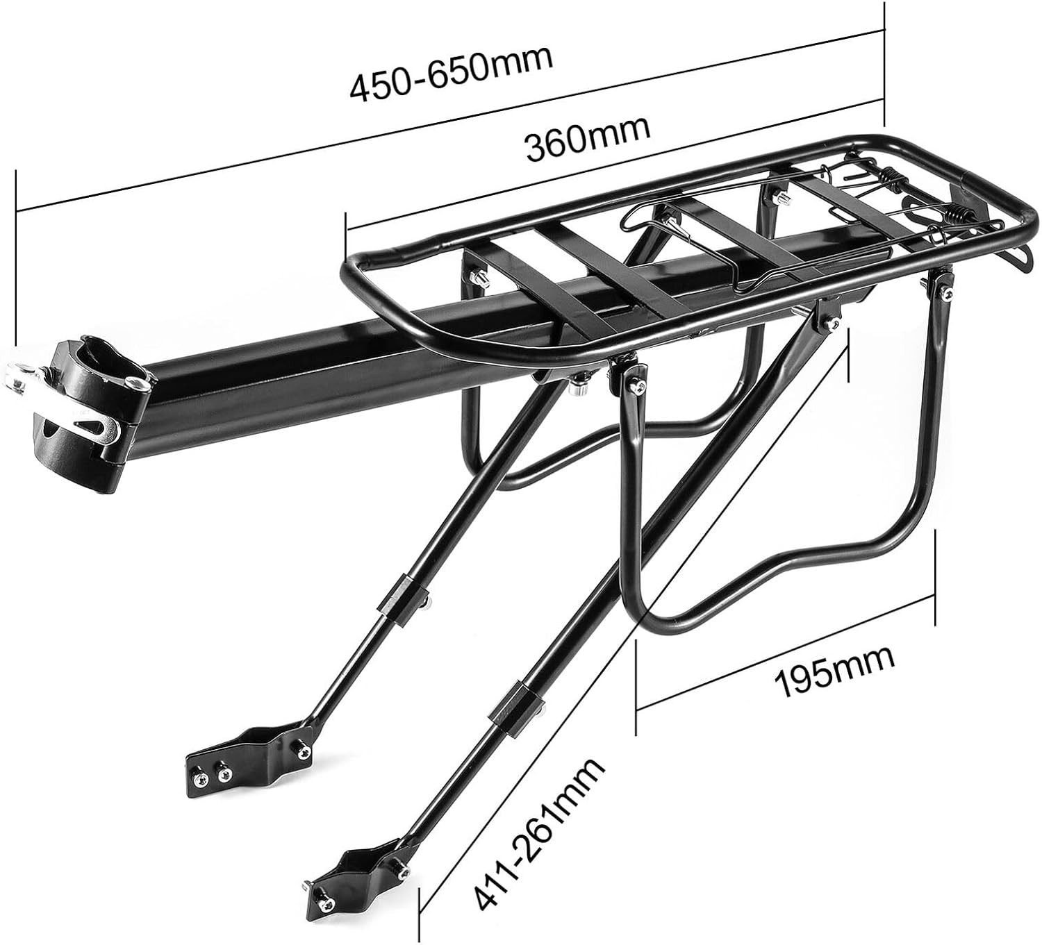 Youyijia Fahrrad-Gepäckträger Fahrrad Gepäckträger Heckträger Träger Sattelstütze