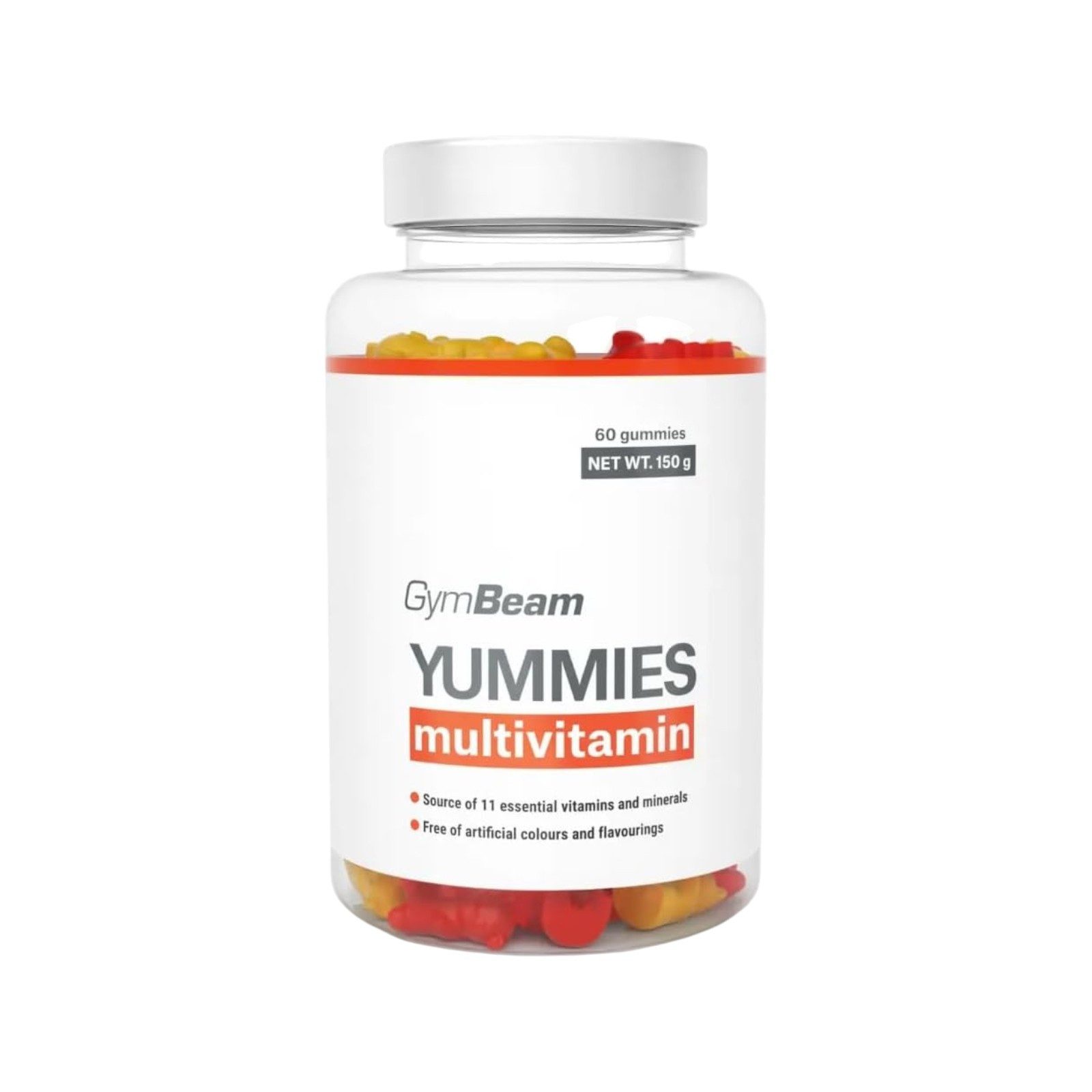 GymBeam Multivitamin Yummies / Gummibärchen Weichkapseln zum Kauen, 60 St.