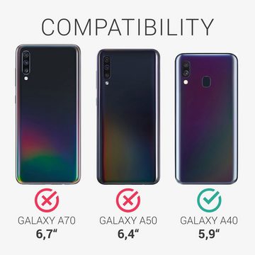 kwmobile Handyhülle Case für Samsung Galaxy A40, Hülle Silikon metallisch schimmernd - Handyhülle Cover