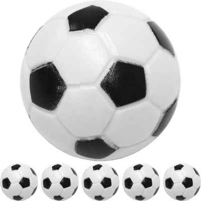 GAMES PLANET Spielball Games Planet Kicker Bälle, 5 oder 10 Stück (Set, 5er Pack), Farbe: schwarz/weiß (Klassische Fußball-Optik), hart und schnell, Durchmesser 31mm, Tischfussball Kickerbälle Ball