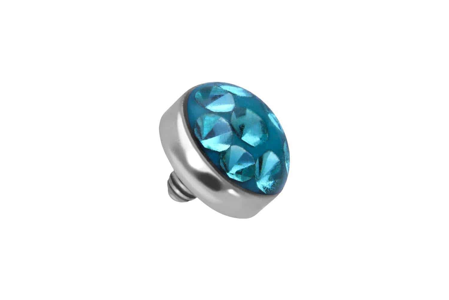 Piercing-Set Titan Dermal Anchor Aufsatz DISC + EPOXY