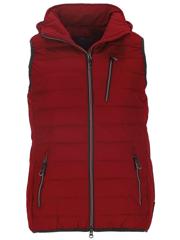 Blue Wave Steppweste Damen Weste Nathalie gesteppt mit abnehmbarer Kapuze i günstig online kaufen