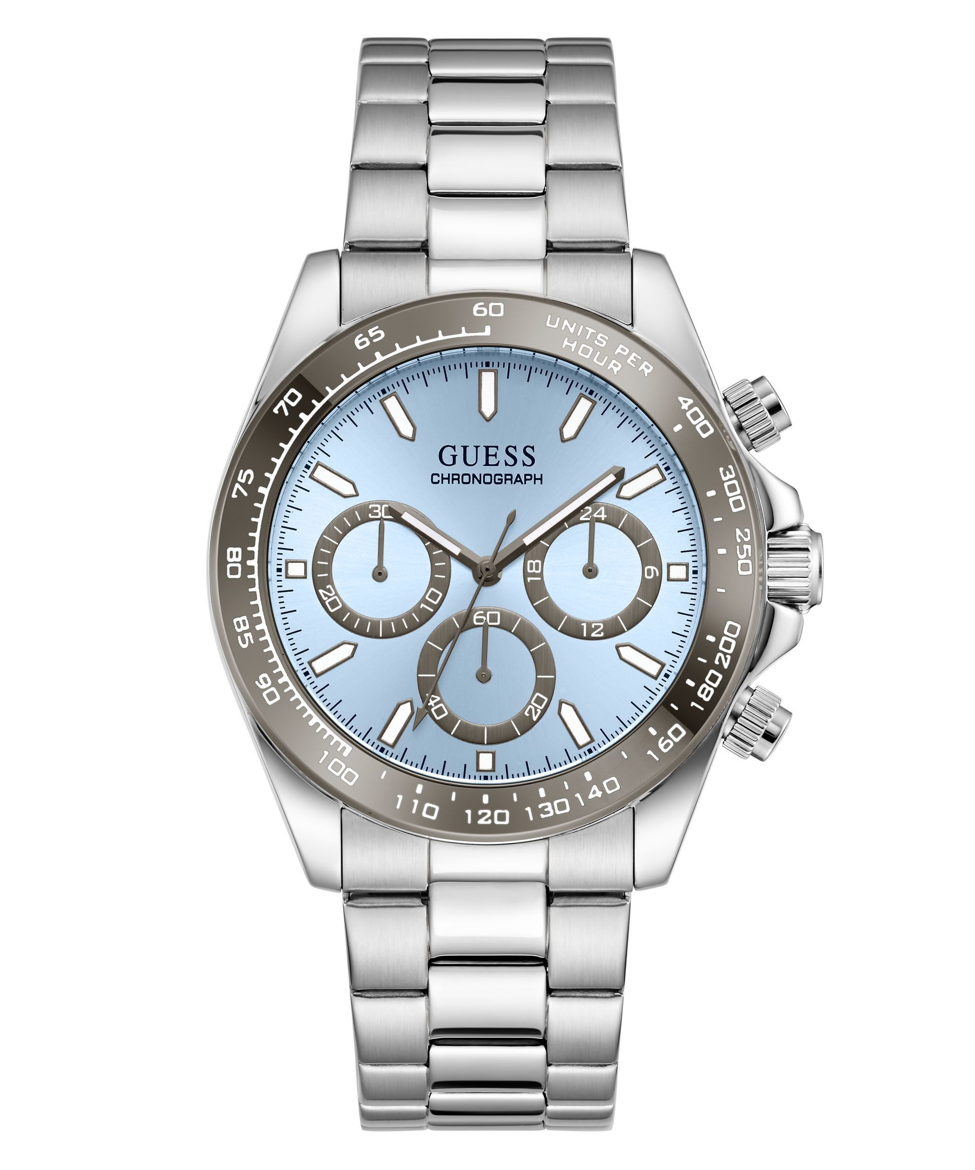 Guess Chronograph ARTHUR GW1058G1, Quarzuhr, Armbanduhr, Herrenuhr, Edelstahlarmband, analog