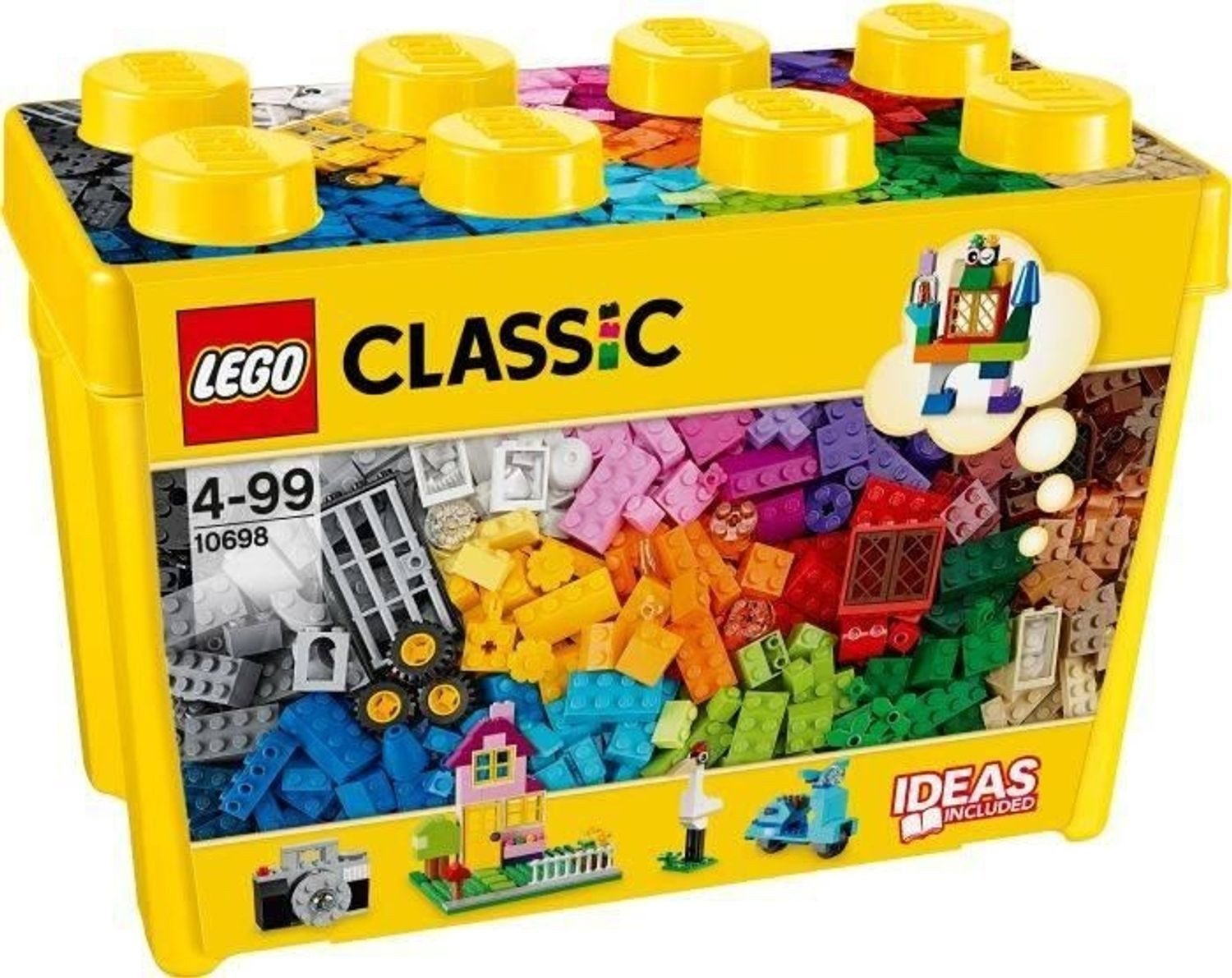 LEGO® Classic LEGO® Große Bausteine-Box Konstruktionsspielsteine, (LEGO® Große Bausteine-Box, Klemmbausteine), Made in Europe