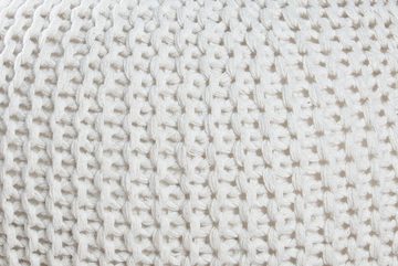 riess-ambiente Sitzhocker LEEDS 50cm weiß, mit Bezug aus Baumwolle