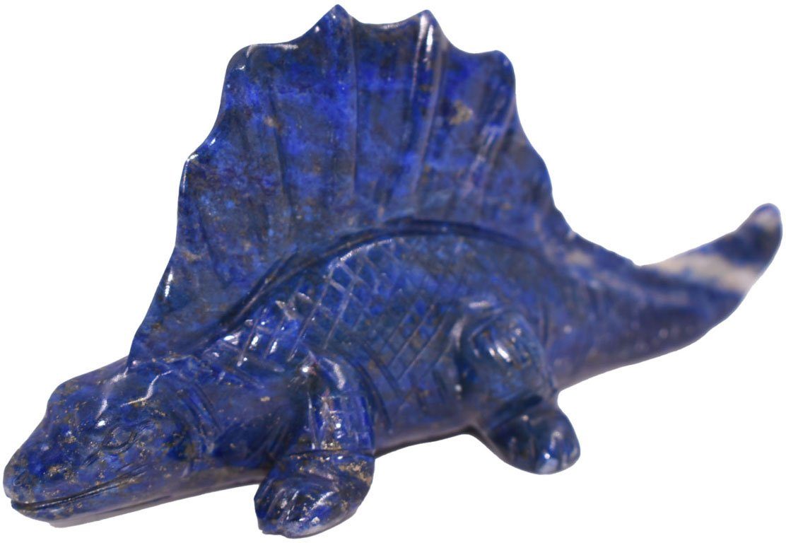 Firetti Tierfigur Schmuck Geschenk Dekofigur Farbstein Edelstein  Dinosaurier Lapislazuli (1 St), Perfekt zu jedem Anlass - Geburtstag,  Weihnachten!, Durch die liebevolle Handarbeit ist jeder Stein ein Unikat