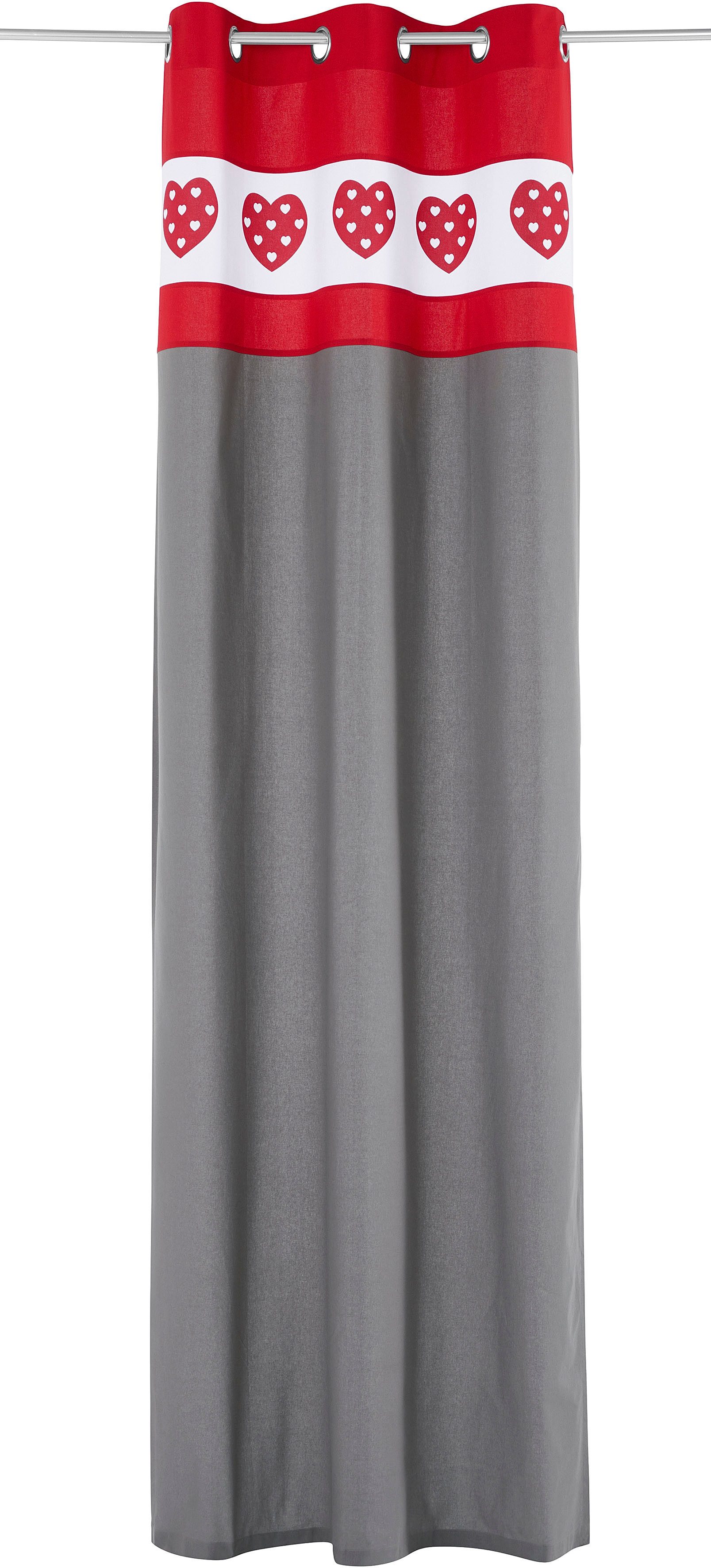 Home affaire Gardine Holly (1 St), Ösen, blickdicht günstig online kaufen