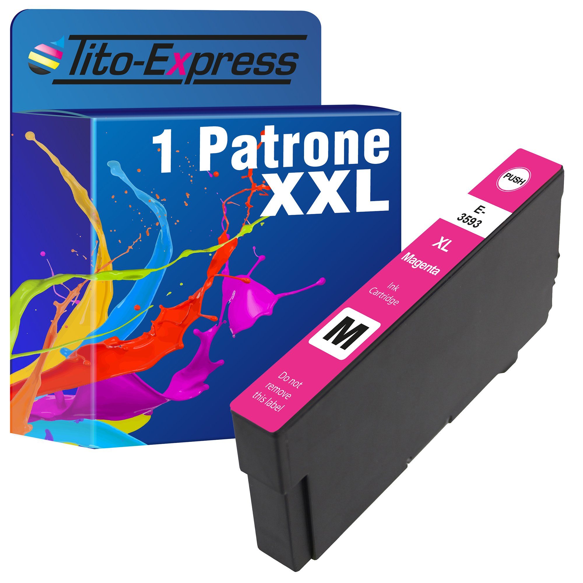 Tito-Express ersetzt Epson T3593 Epson T 3593 EpsonT3593 T3583 35XL Magenta  Tintenpatrone (für WorkForce Pro WF-4740DTWF WF-4725DWF WF-4730DTWF  WF-4720DWF)