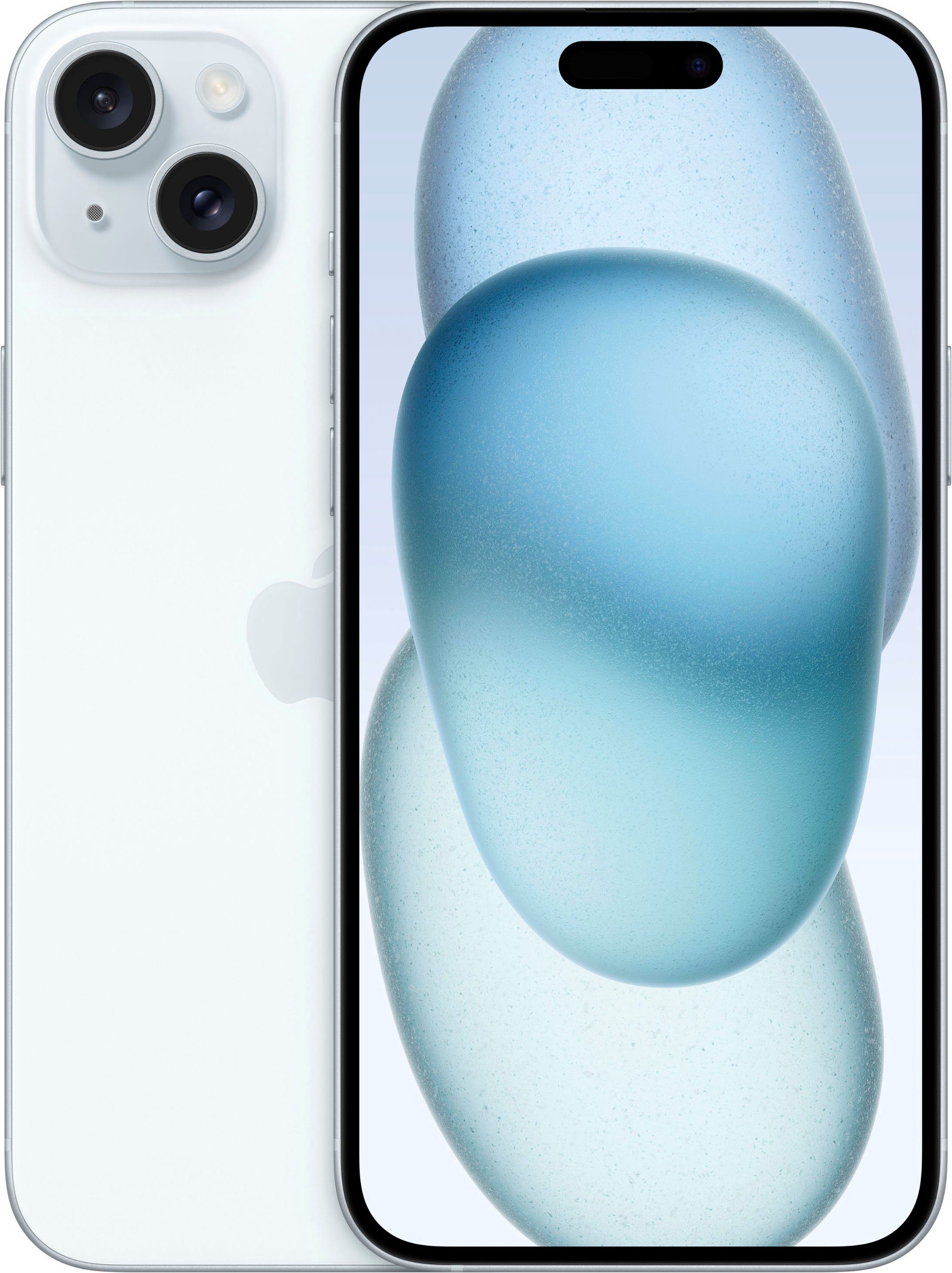 Apple iPhone 15 (17 512 GB Plus cm/6,7 Zoll, Speicherplatz, Kamera) Smartphone MP blue 512GB 48