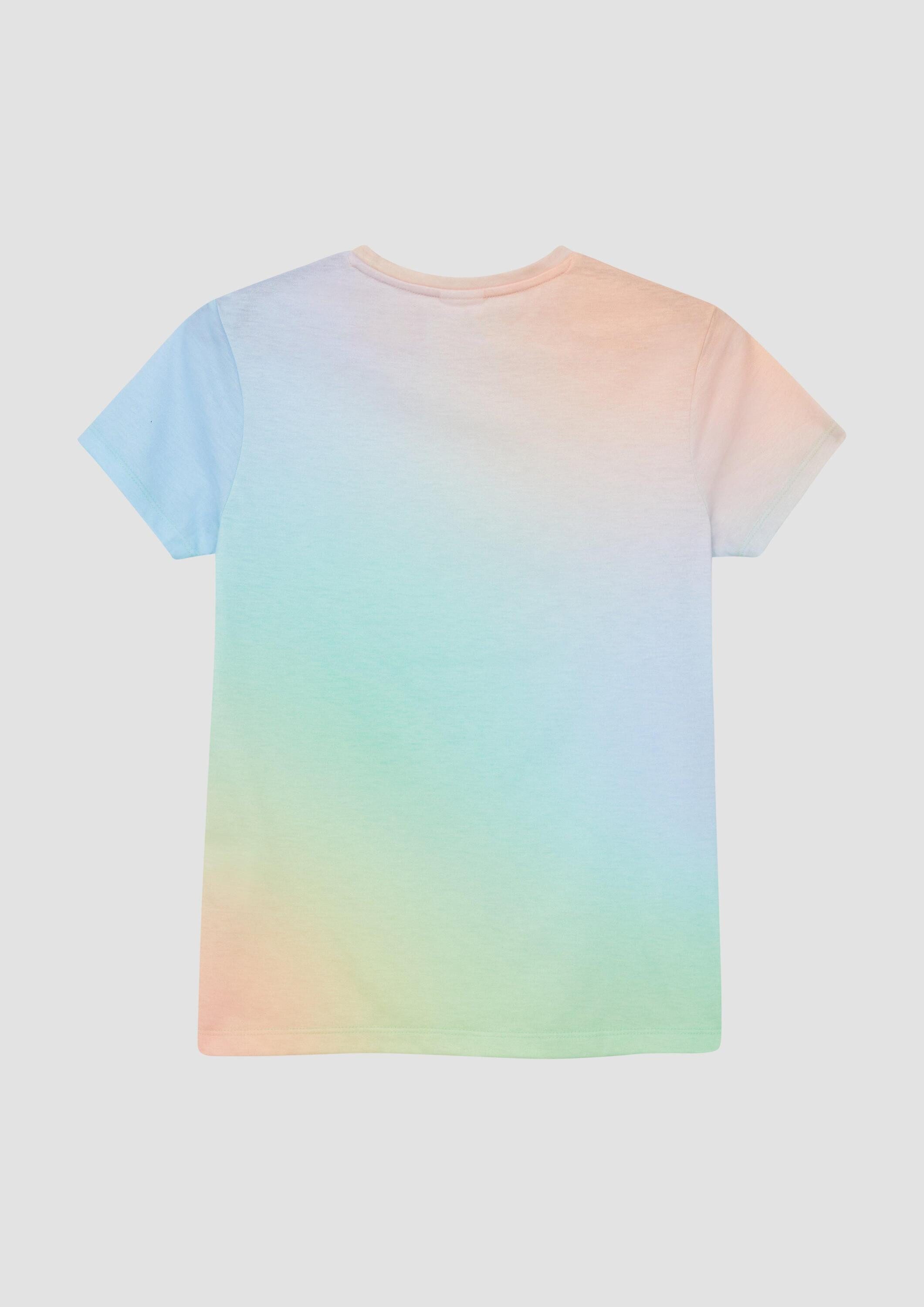 s.Oliver Kurzarmshirt T-Shirt T-Shirt mit Farbverlauf im Loose Fit