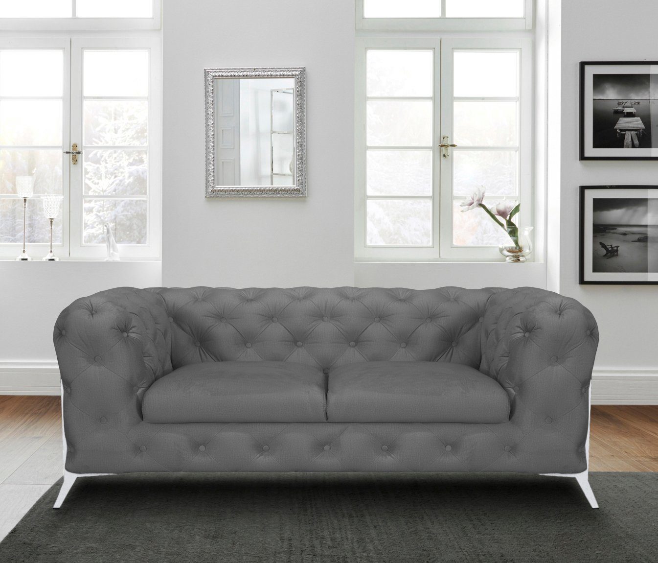 Leonique Chesterfield-Sofa Amaury, aufwändige Knopfheftung, moderne günstig online kaufen