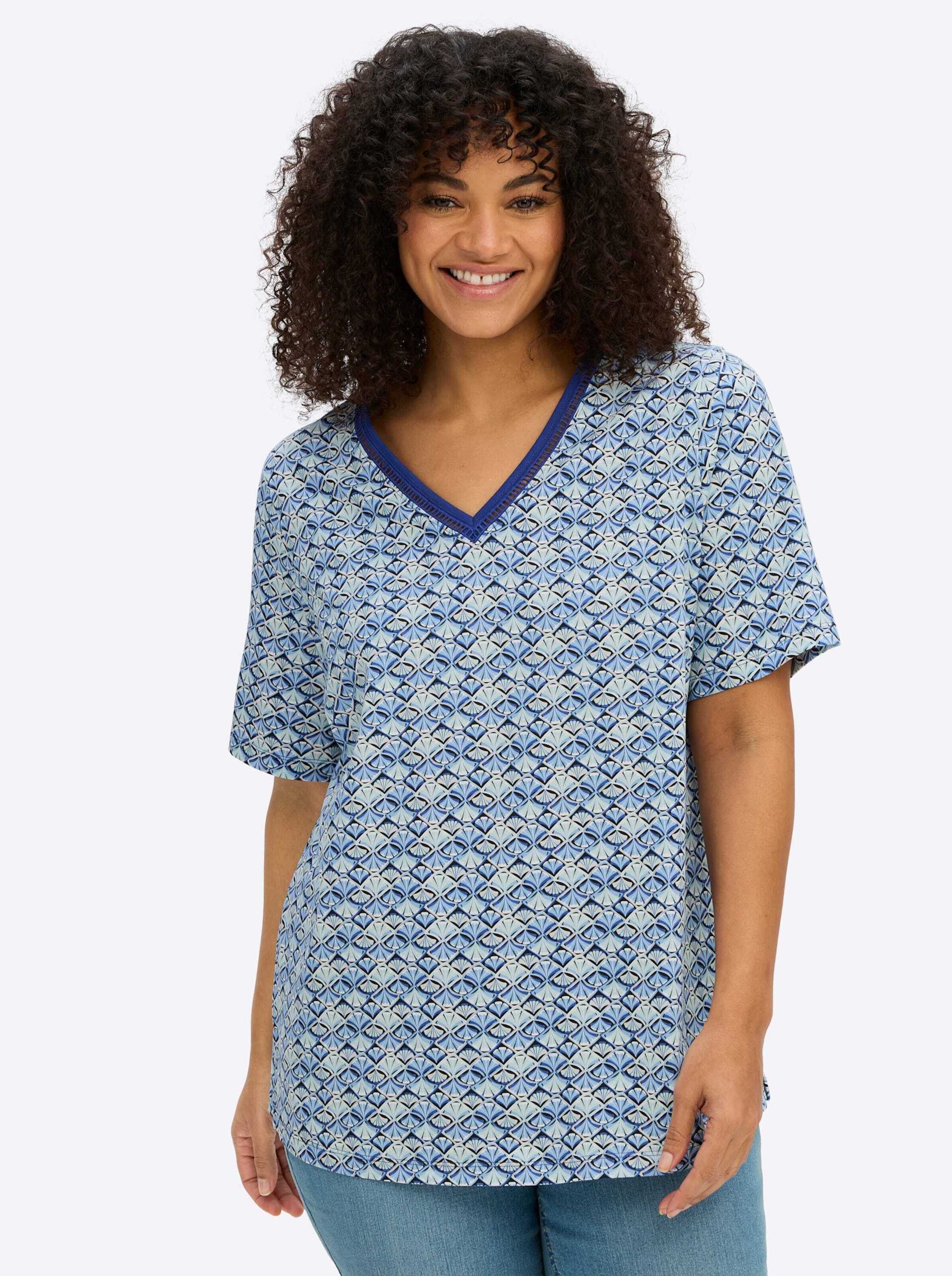 Sheego T-Shirt Shirt Kurzarm