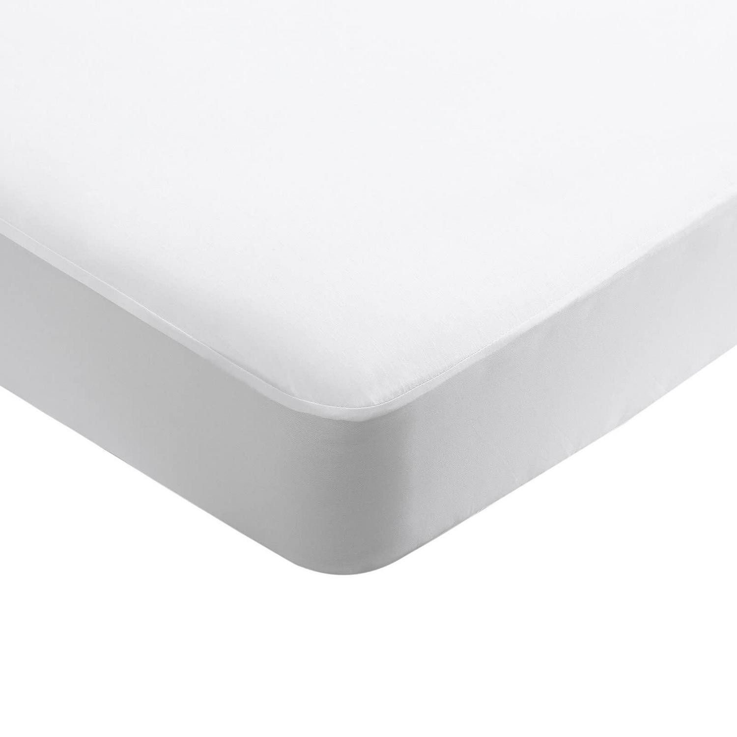 LuxusKollektion Betthusse Matratzenschoner Tencel 90x200cm Weiß