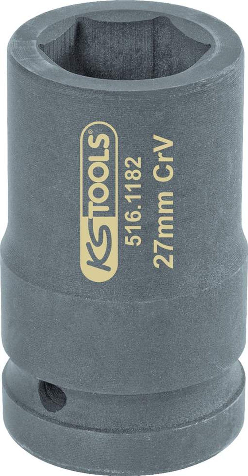 KS Tools Stecknuss KS Tools 516.1182 1'' 6-Kant Stecknuss SW 27 mm