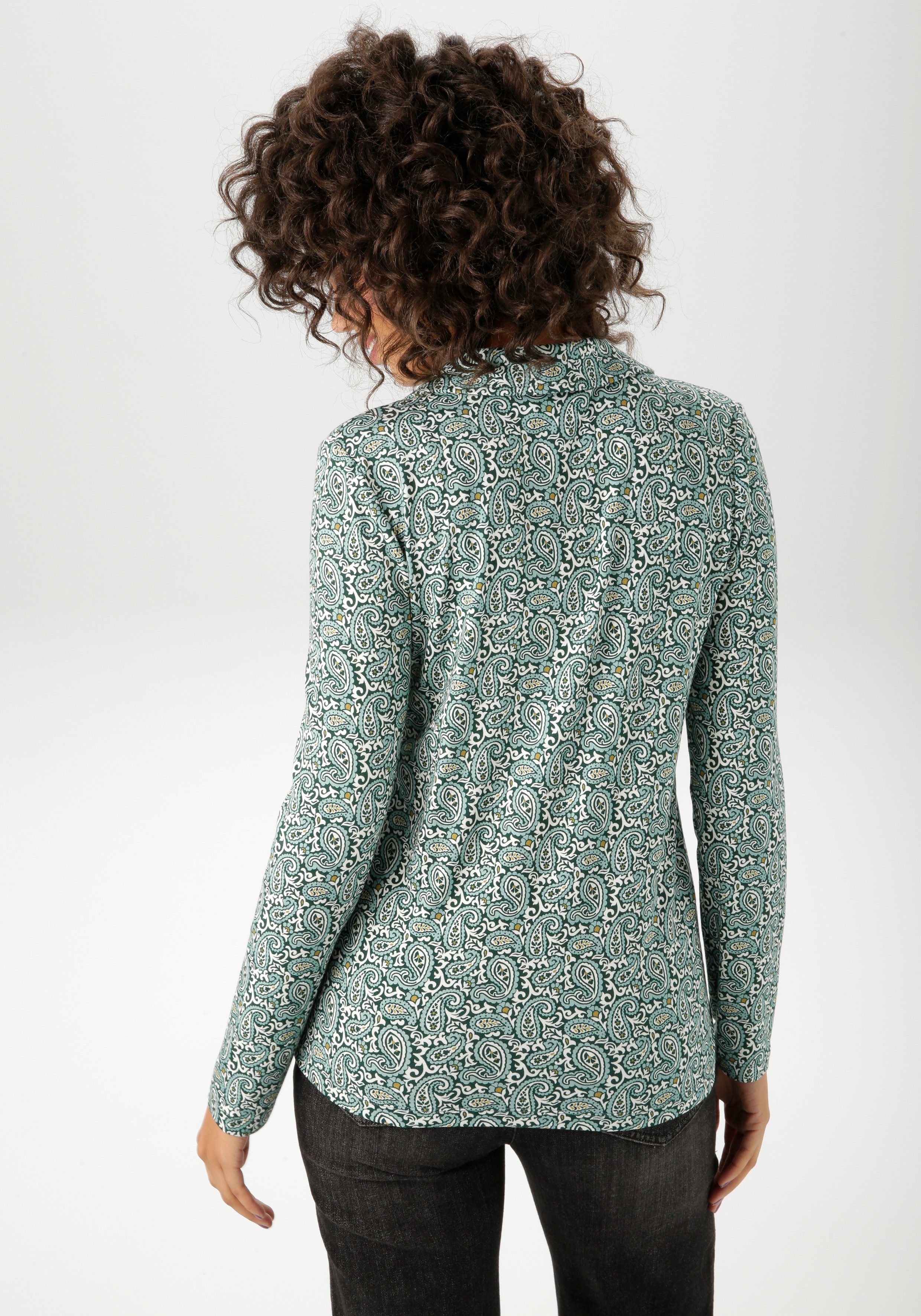 Aniston CASUAL Shirtbluse mit farbharmonischem Paisley-Muster günstig online kaufen