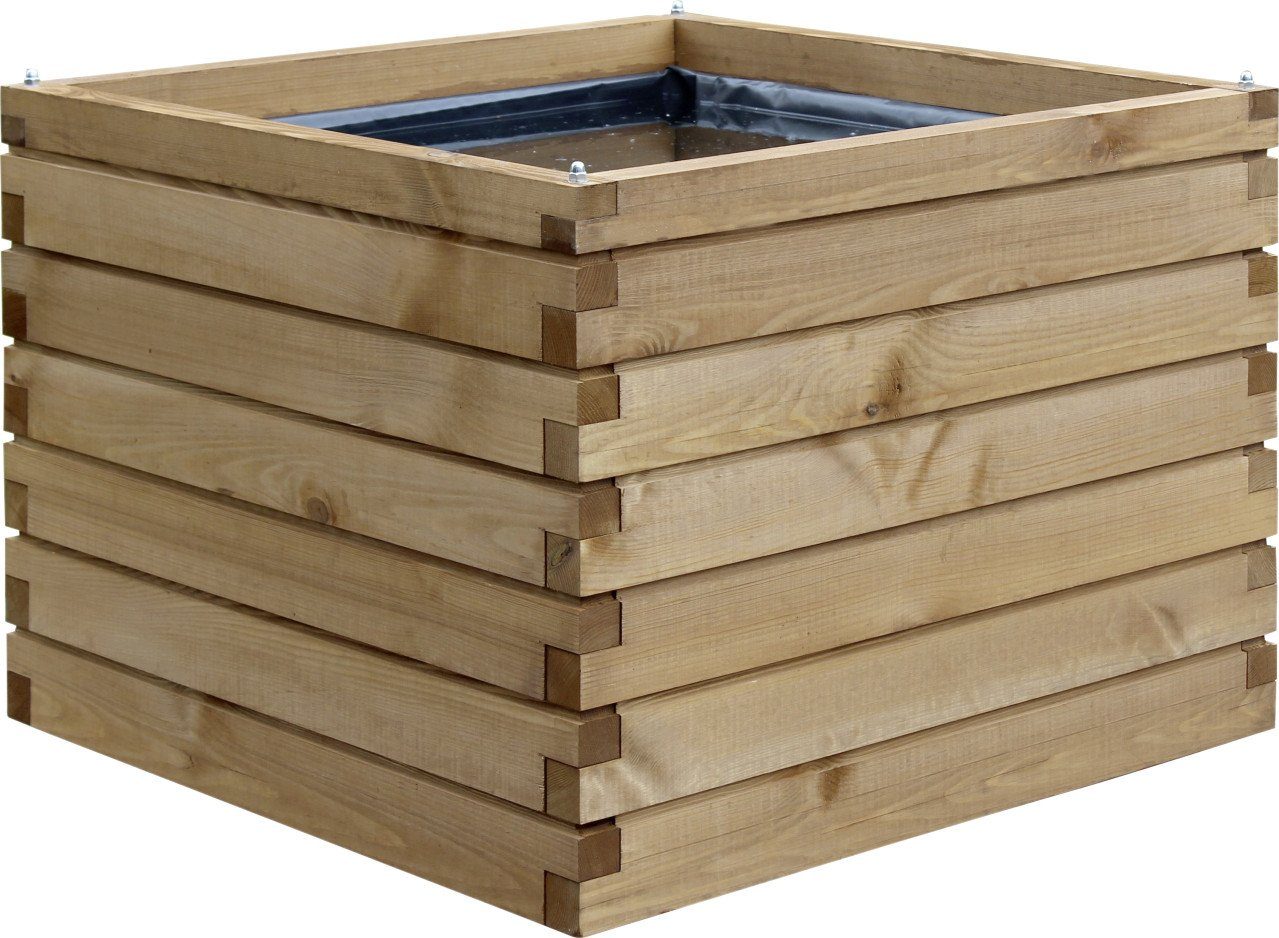 dobar Pflanzkübel Dobar Hochteich Alea als Hochbeet nutzbar, 78 x 78