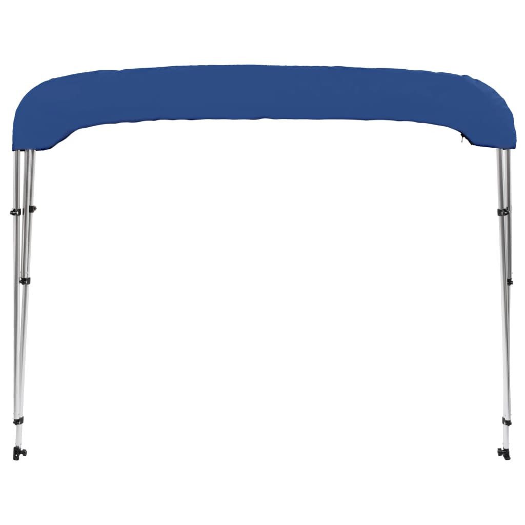 vidaXL Schutzplane 3-Bow Bimini Top Blau 183x180x137 cm