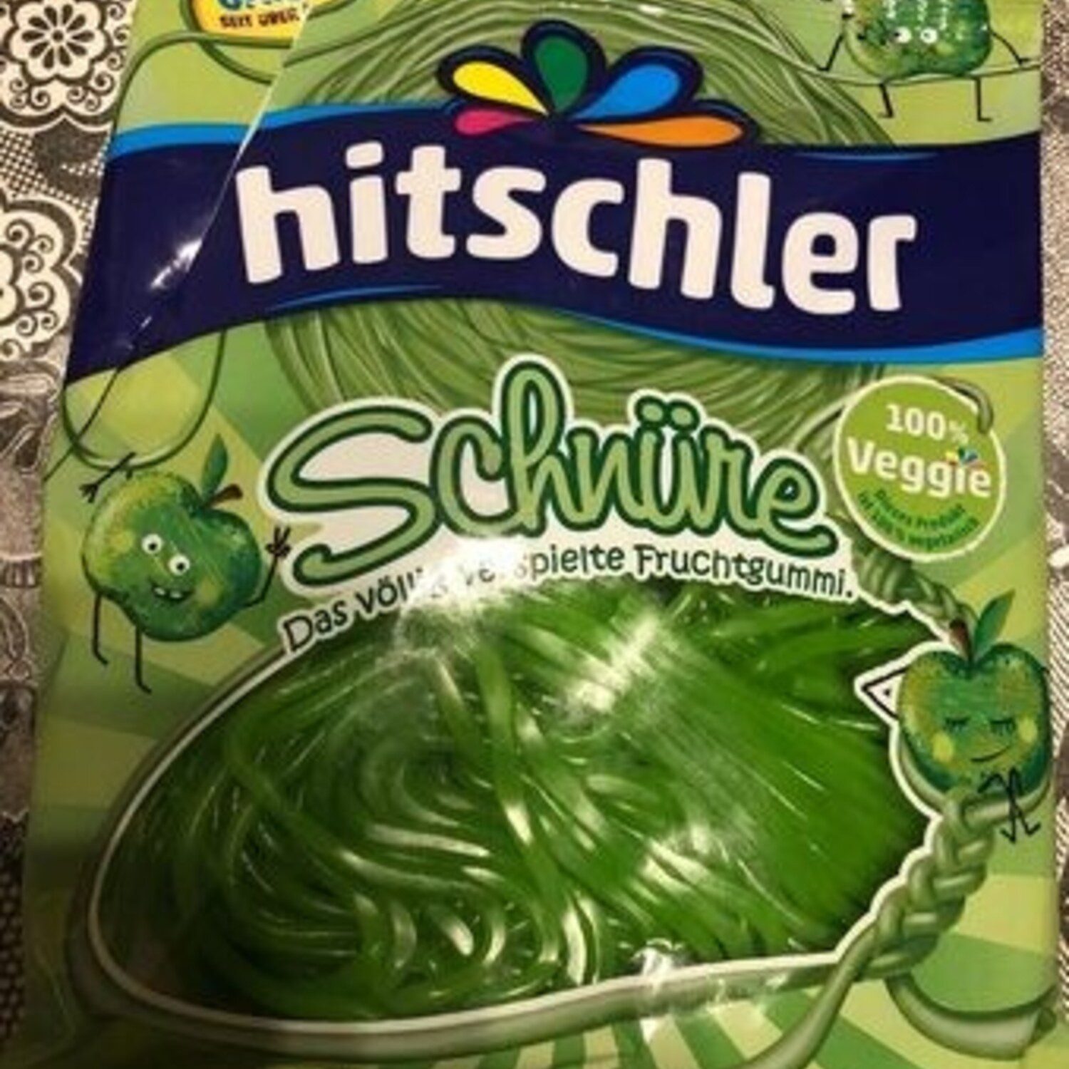 hitschies Süßigkeit, 1 x 125 g, Hitschies Schnüre Apfel