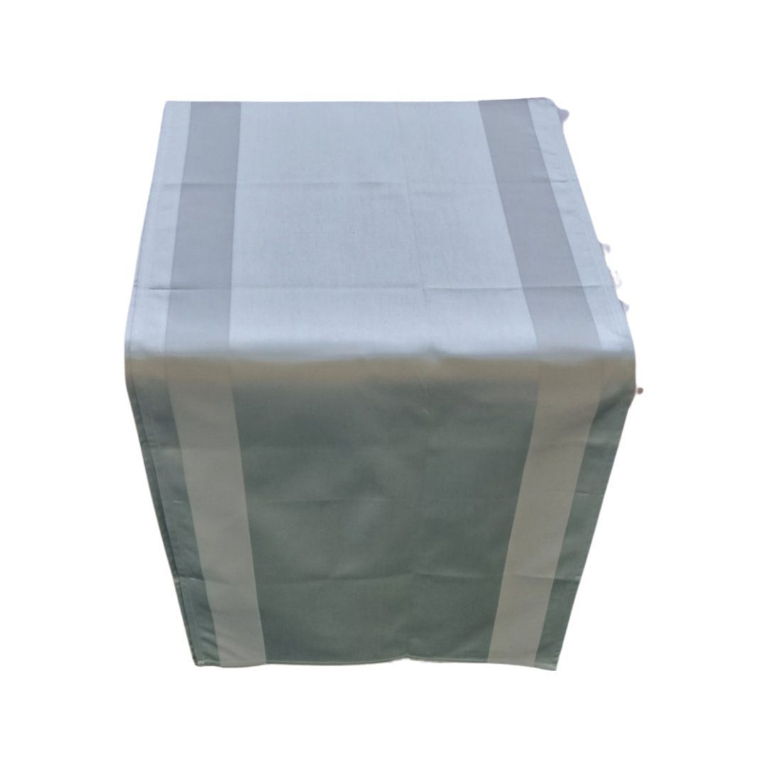 Bellezza Tischläufer N-45636 hellgrün Damast ca. 40x170 cm Premiumqualität (1-tlg) | Tischläufer