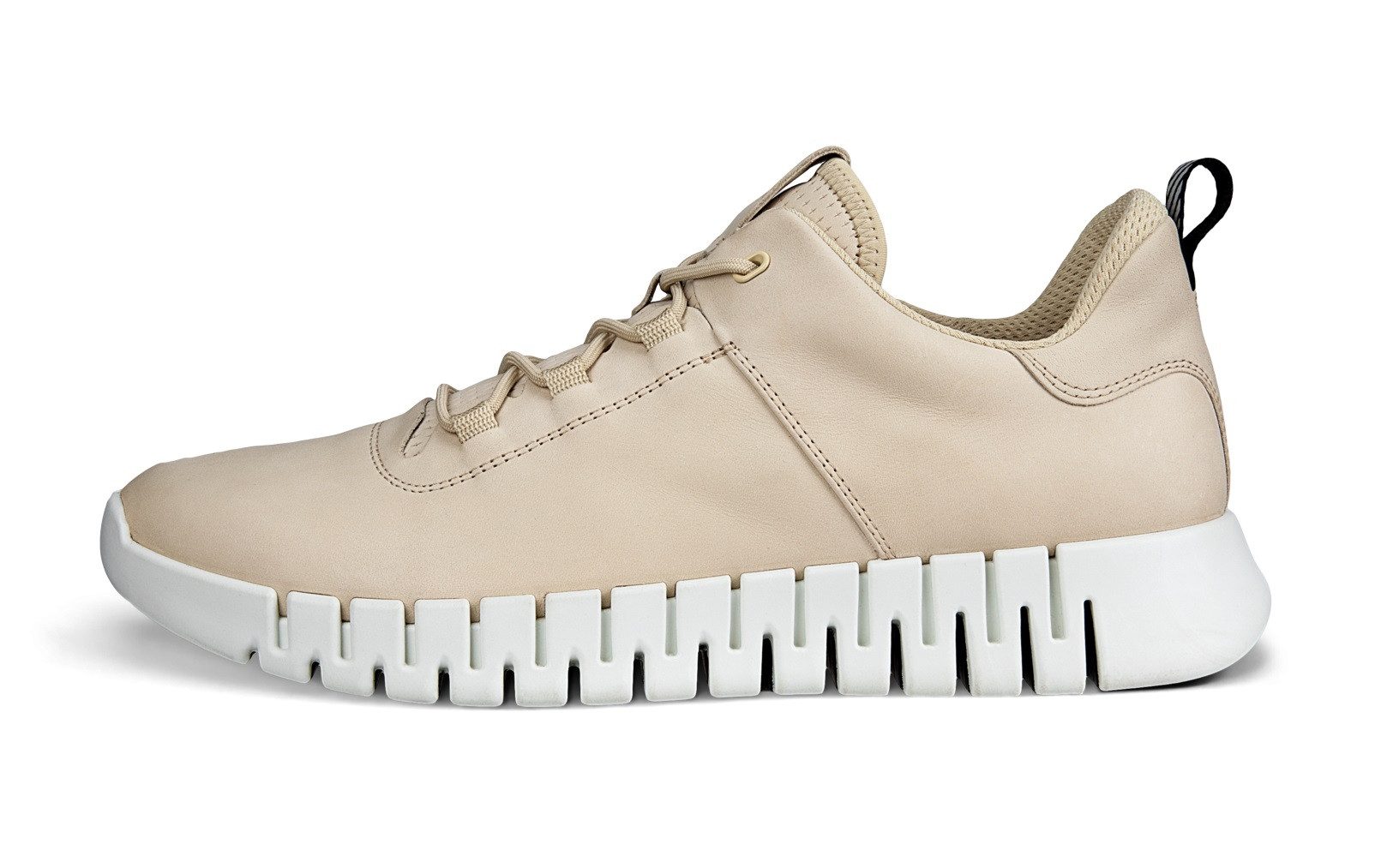 Ecco Gruuv Lea (aus Nubukleder) sandbraun Herren Sneaker günstig online kaufen