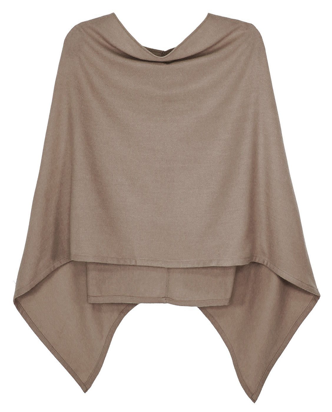 dy_mode Strickponcho Damen Poncho in Unifarben Weiches Strickponcho Cape He günstig online kaufen