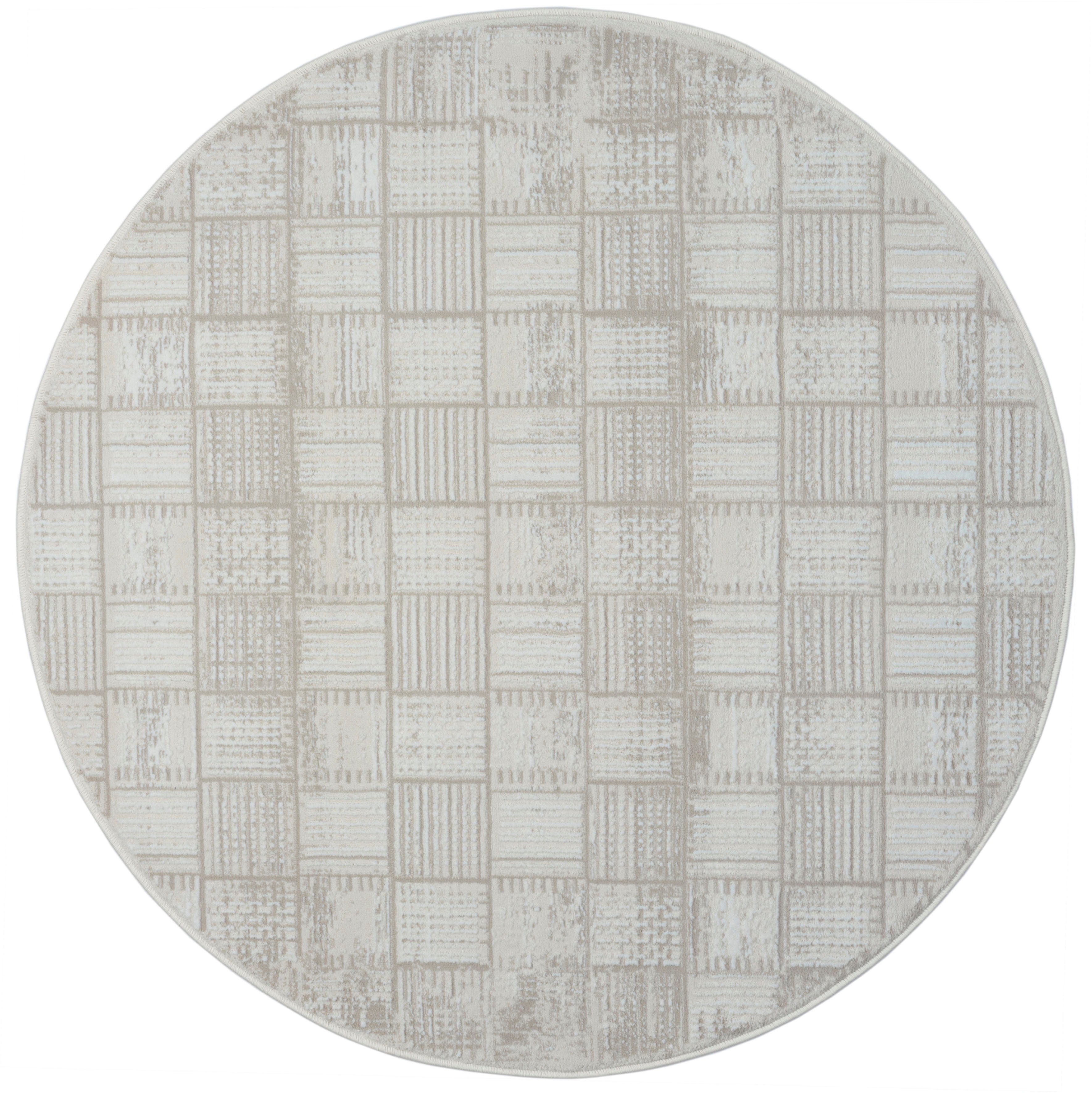 Myflair Möbel & Accessoires Teppich My House, LAGERRÄUMUNG!, rund, Höhe: 10 mm, Kurzflor, Retro-Style, besonders weich durch Microfaser