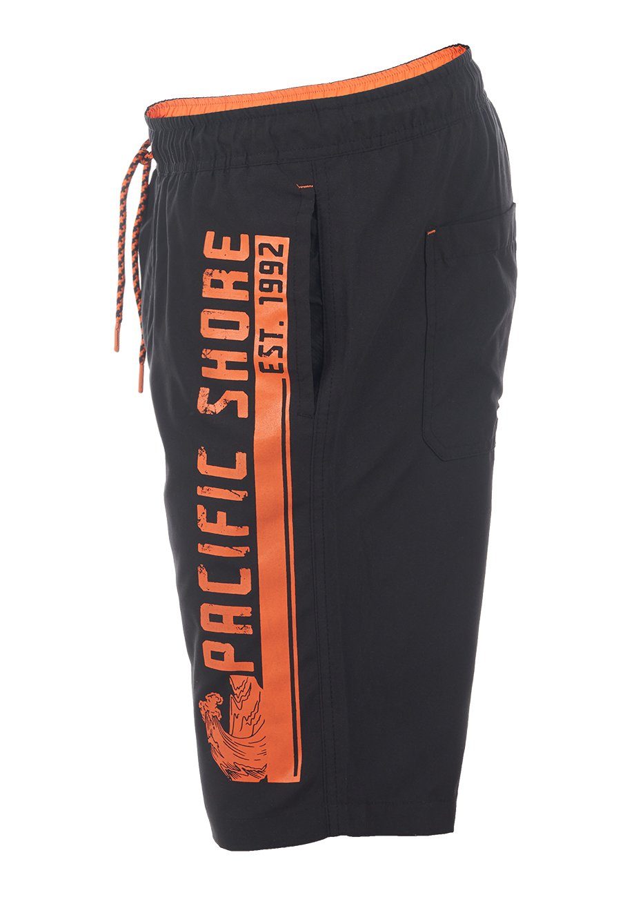 riverso Badeshorts Herren Badehose RIVJannik Regular Fit (1-St) Sportshorts mit Kordelzug – Bild 3 von 5