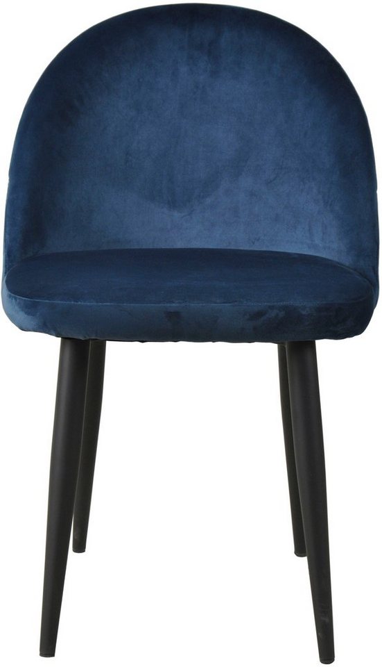SIT Polsterstuhl Sit&Chairs (Set, 2 St), mit weichem Samtvelours,  Esszimmerstuhl mit schöner Steppung im Rücken