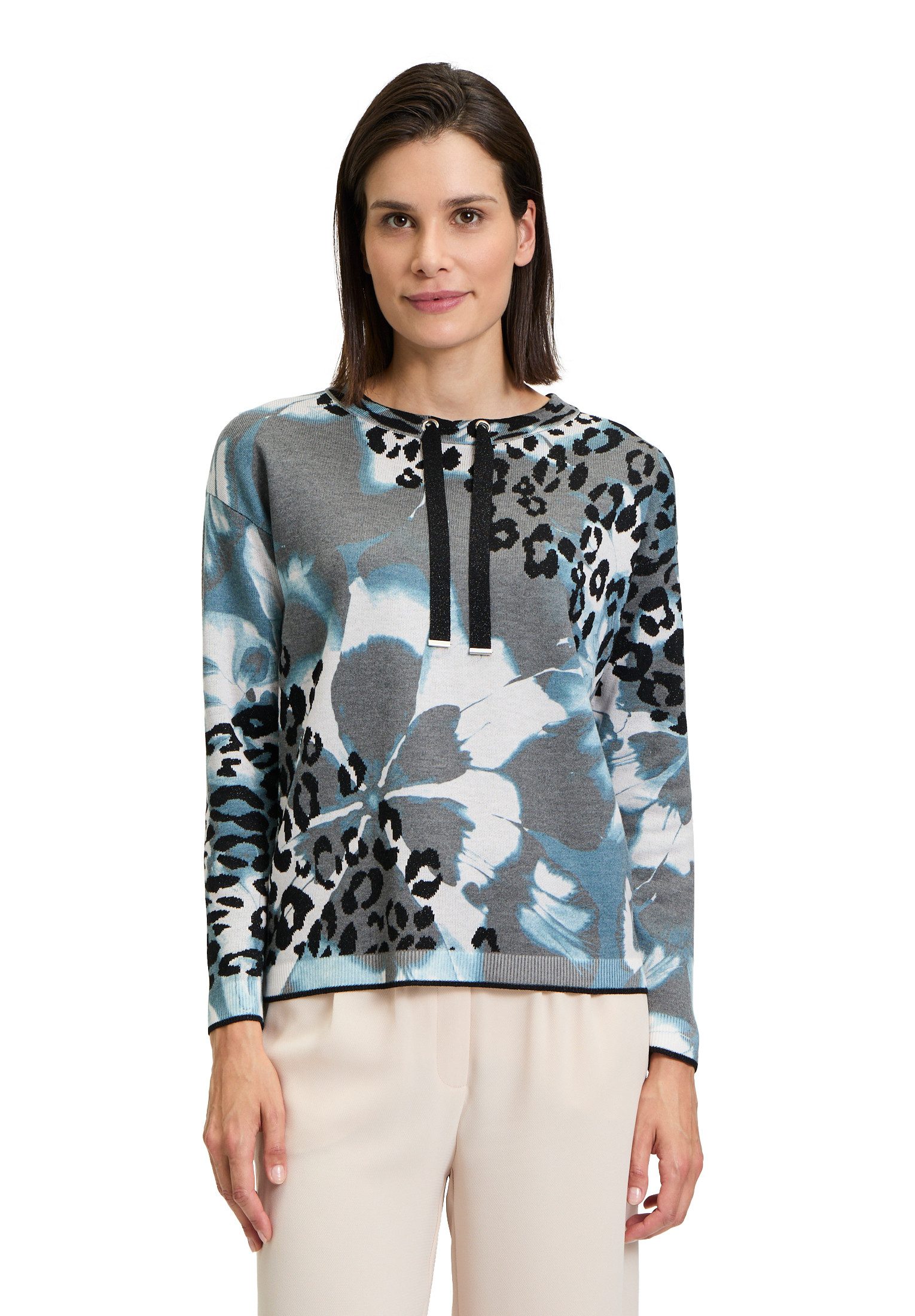 Betty Barclay Strickpullover Damen mit Print (1-tlg) Druck