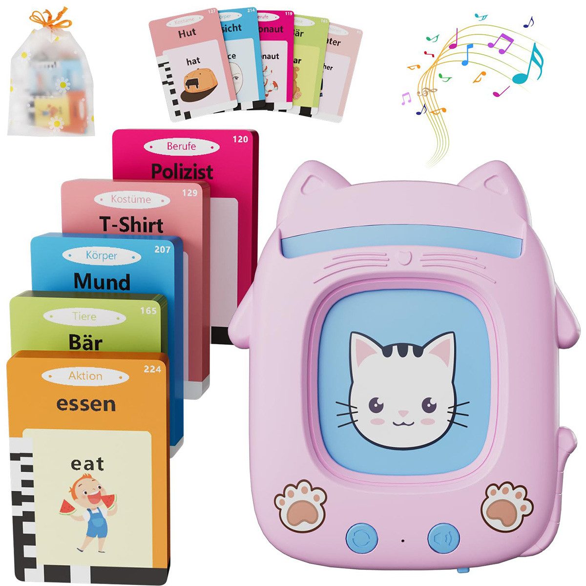 DOPWii Lernspielzeug Deutsch Englisch Lernkarten Lernspielzeug,112 Blätter günstig online kaufen