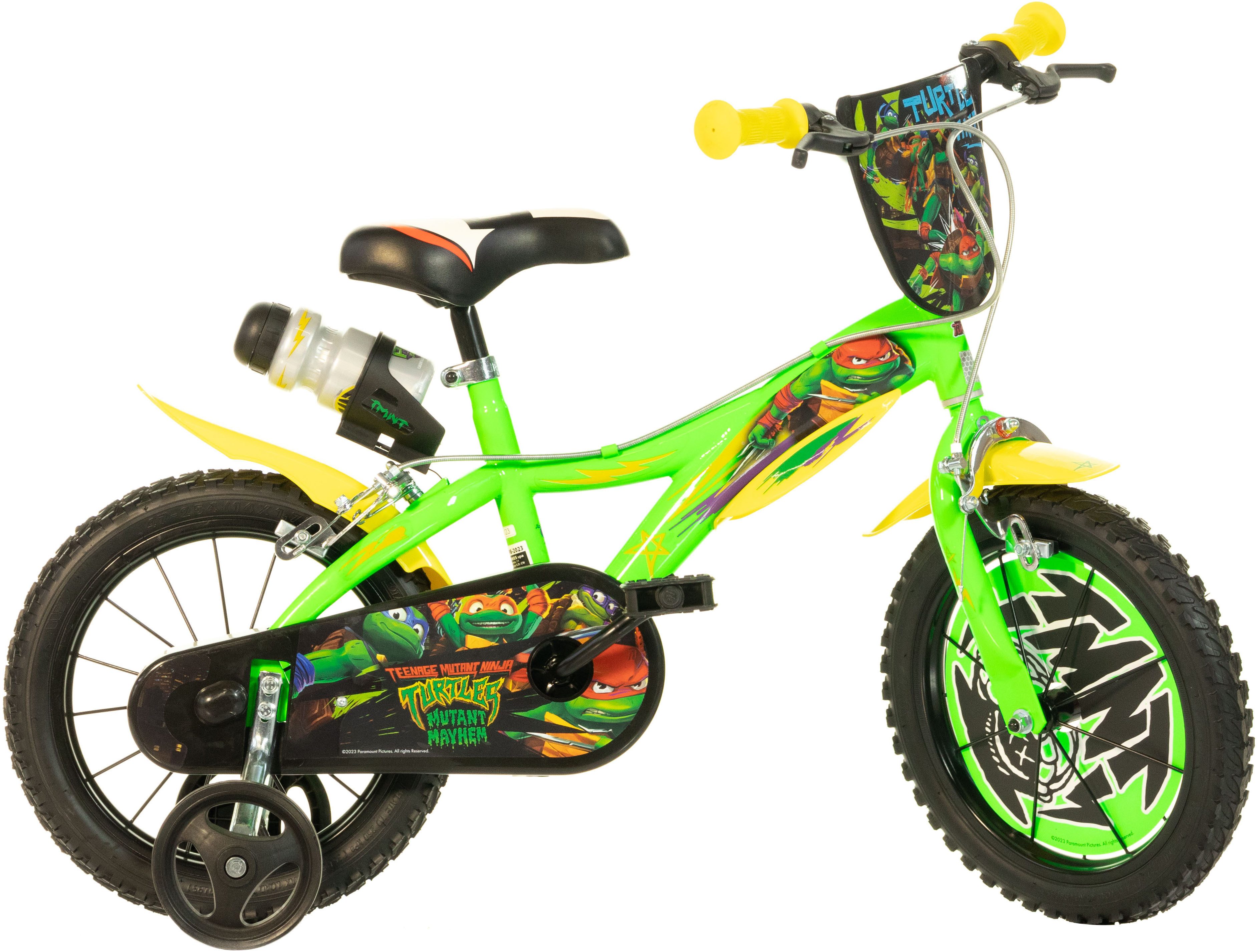 Dino Bikes Kinderfahrrad Turtles 16" Kinderfahrrad 4-7 Jahre, 1 Gang, ohne Schaltung