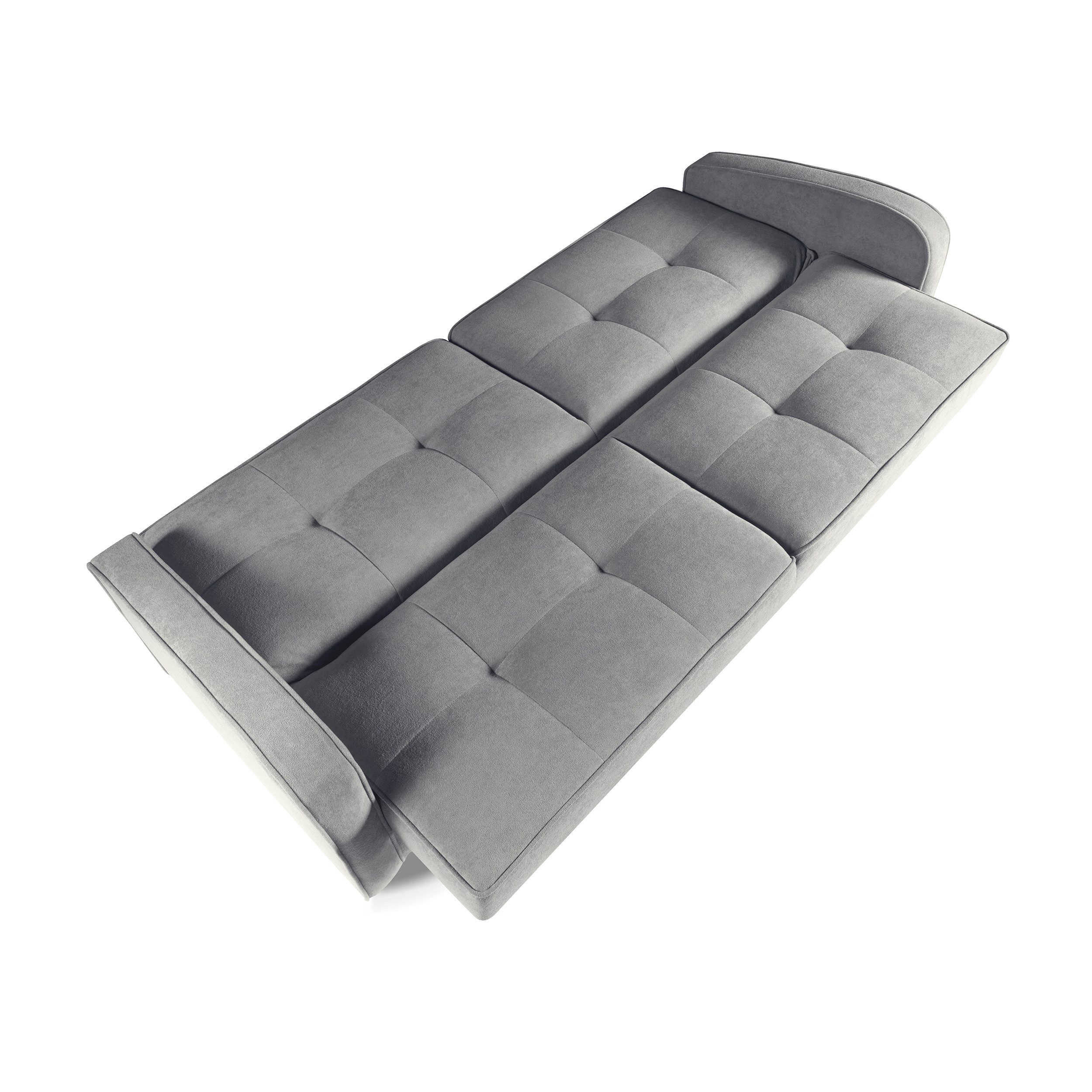 Beautysofa Schlafsofa PAVO 3-Sitzer mit Armlehnen, mit Bettfunktion und Bettkasen – Bild 4 von 5