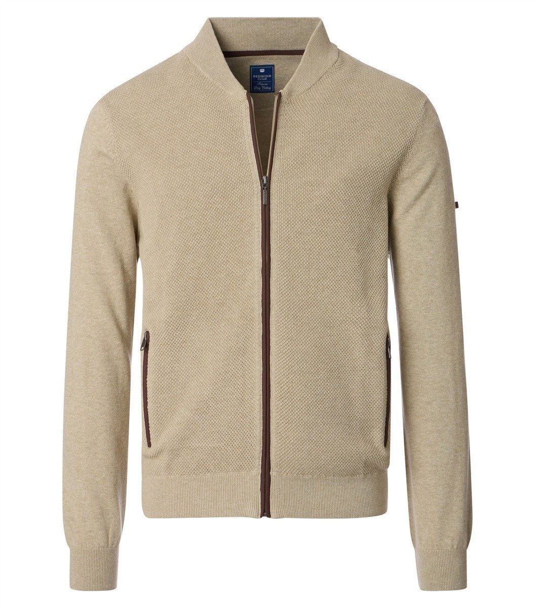 Redmond Strickjacke REDMOND Casual Herren Strickjacke Zipper Comfort Baumwo günstig online kaufen
