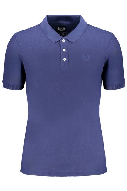 GIAN MARCO VENTURI Poloshirt Herren Kurzarm-Poloshirt Blau mit Stickerei un günstig online kaufen