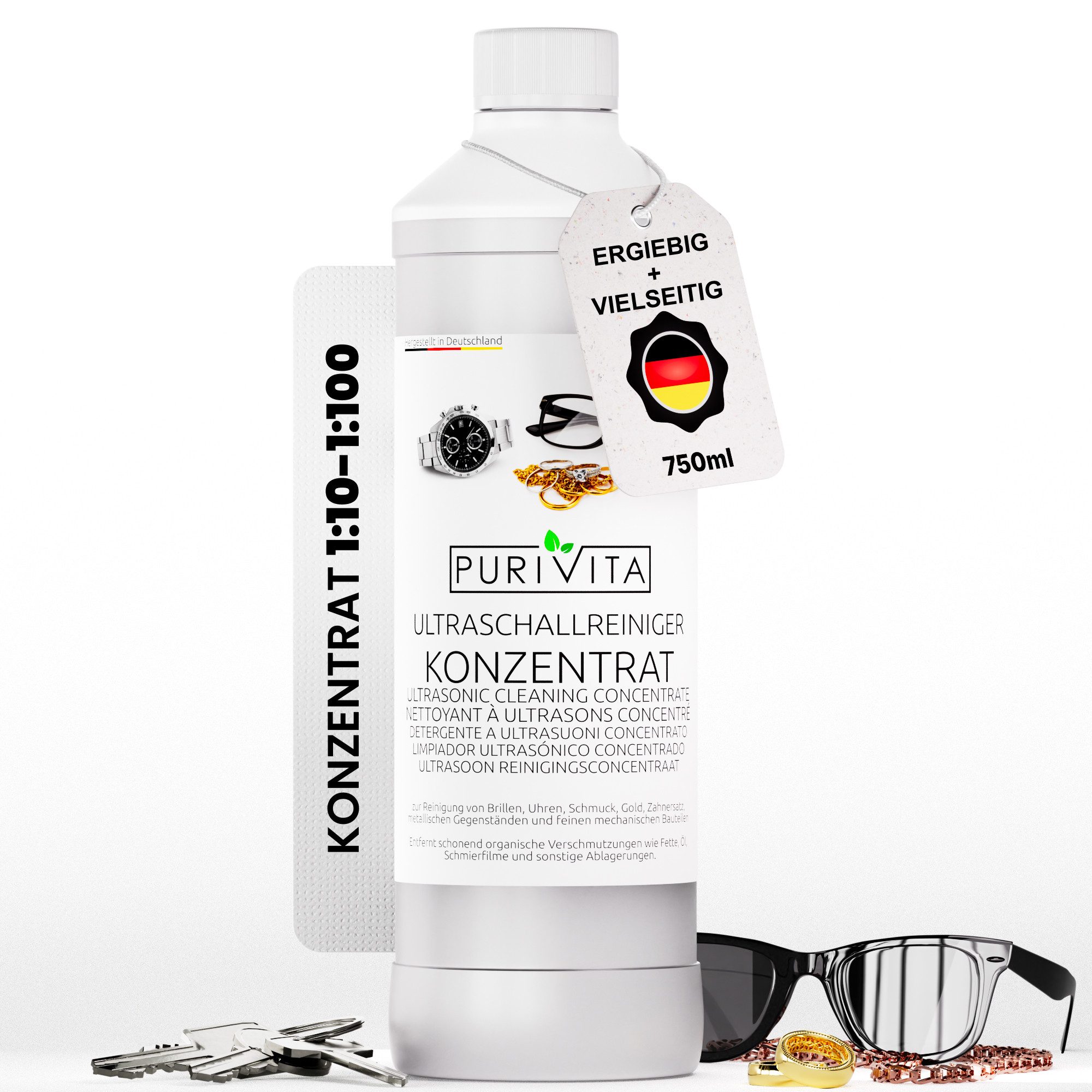 Purivita Ultraschall Schmuckreiniger (Konzentrat)