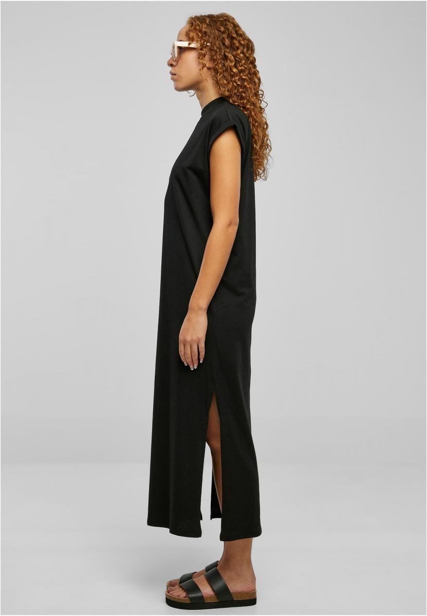 URBAN CLASSICS Sweatkleid Ladies Long Extended Shoulder Dress XS bis 5XL