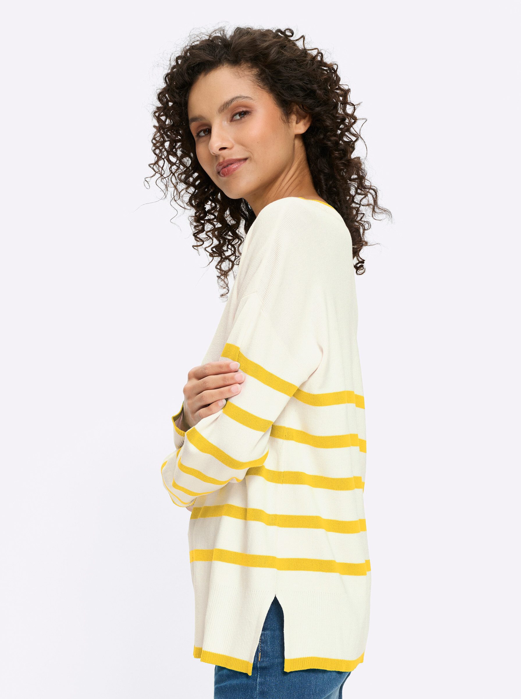 heine Strickpullover Pullover Langarm Feinstrick