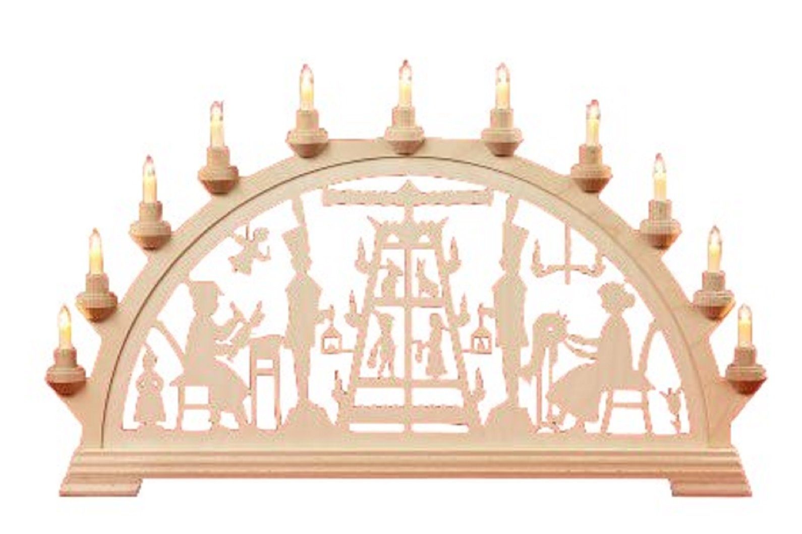 Schwibbogen Taulin Lichterbogen Pyramide - ohne Vorbel.