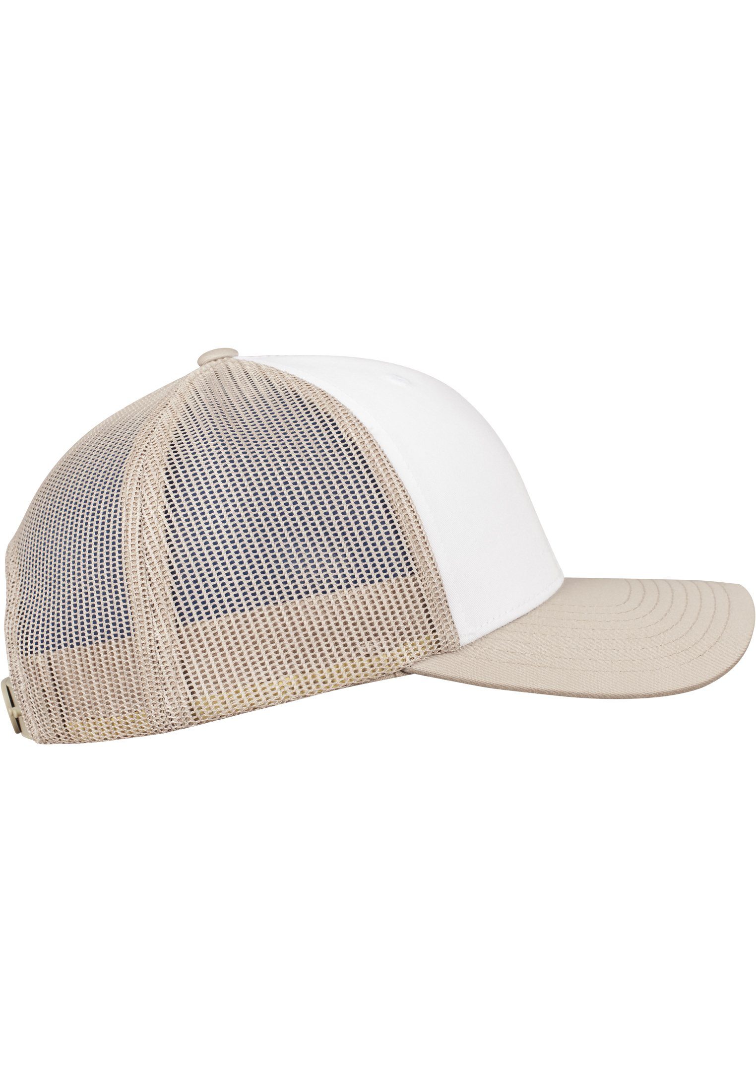 Front Cap Trucker Trucker Flexfit Retro Colored khaki/white/khaki Flex