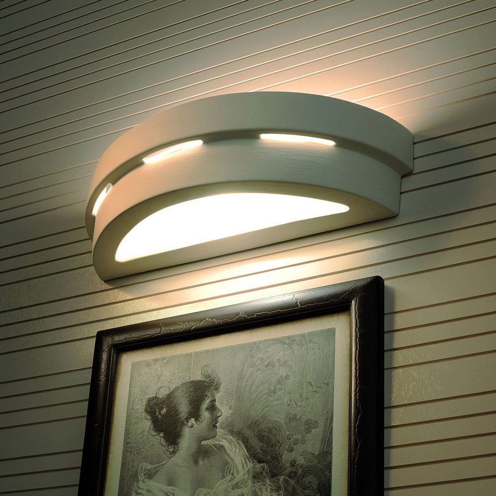 etc-shop indirektes Wandlampe Innen Leuchtmittel Wandleuchte inklusive, Lampe Wandleuchte, weiß nicht modern