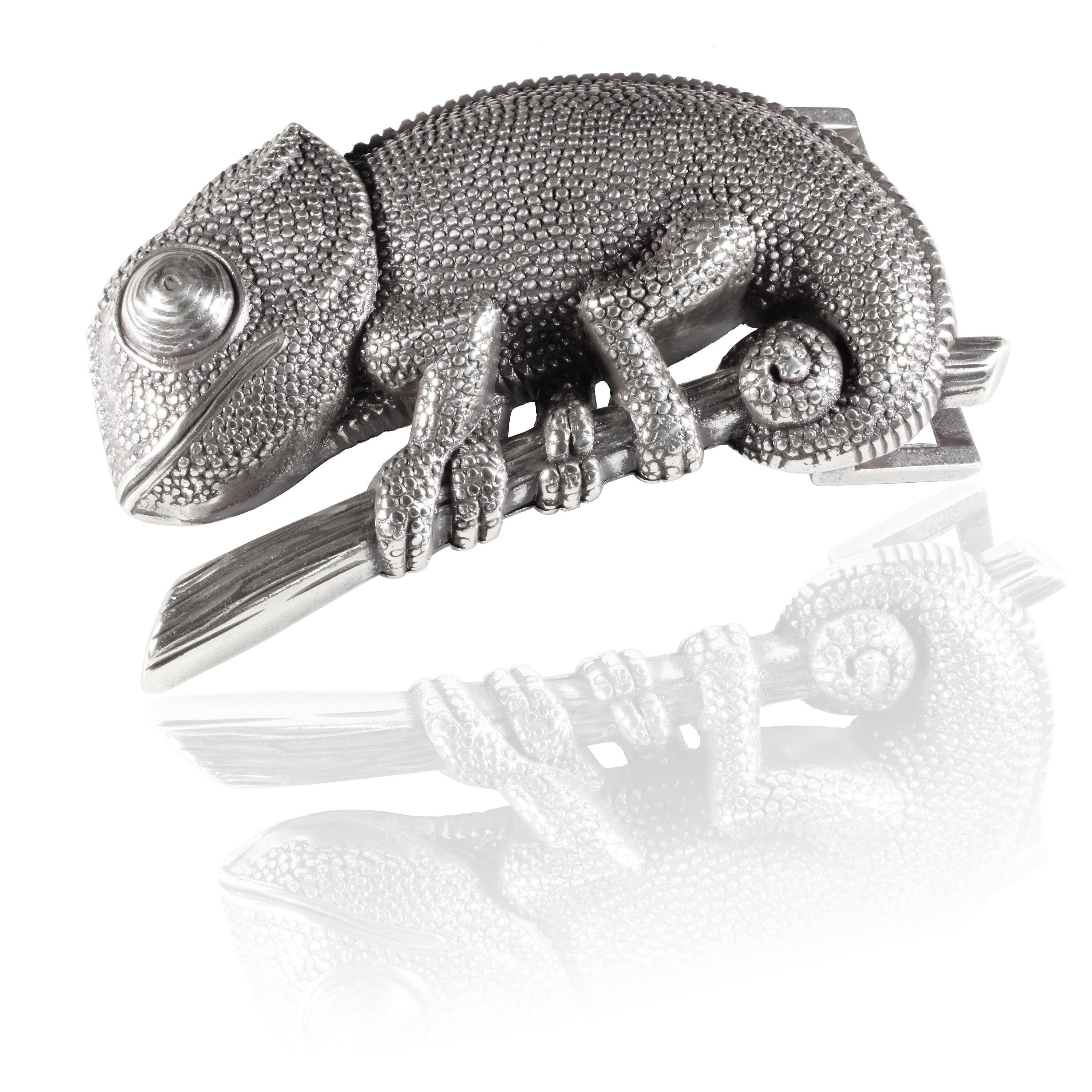 FREDERIC HERMANO Gürtelschnalle 40mm Zink Silber - Buckle Reptil - 300707520020 | Gürtelschnallen