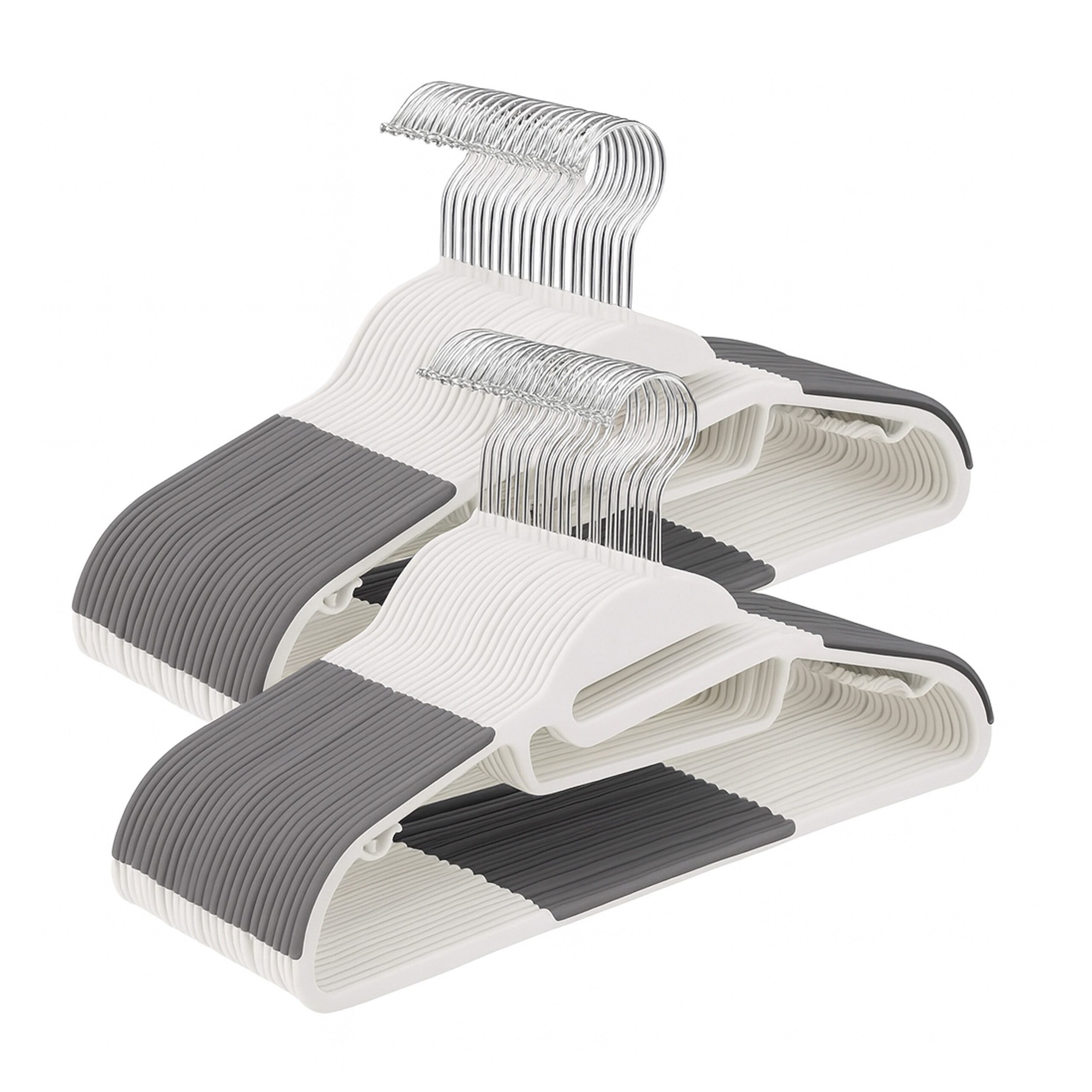 relaxdays Kleiderbügel Gummierte Kleiderbügel im Set, (50er Set, 50-tlg), w günstig online kaufen