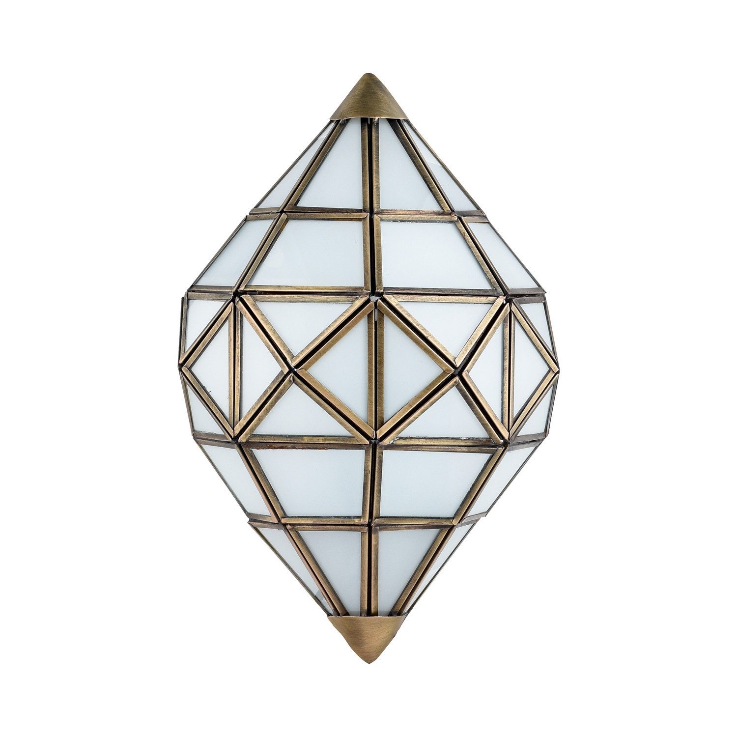 Marrakesch Orient & Mediterran Interior Wandleuchte Orientalische Wandleuchte Ansheo handgemacht aus Metall in Gold 28 cm, Handarbeit