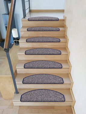 Stufenmatte Stufenmatten Gera Halbrund Blau 15 Stück, Metzker®, halbrund, Höhe: 7 mm, 15 Stück im Set - Blau
